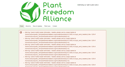 Desktop Screenshot of plantfreedomalliance.org